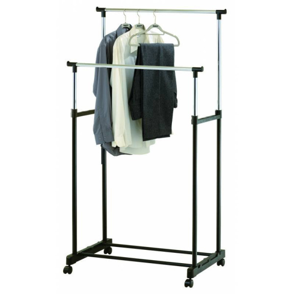 Стойка для одежды подвижная Double Pole Clothers Horse (30 кг)