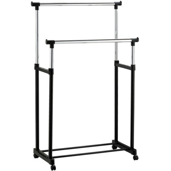 Стойка для одежды подвижная Double Pole Clothers Horse (30 кг)