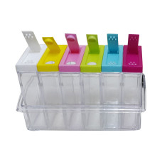 Кухонная подставка для хранения приправ и специй Seasoning Six Piece Set