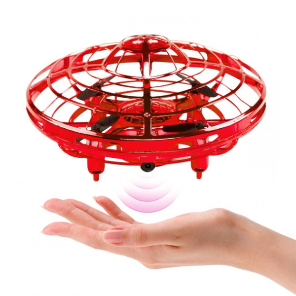 Дитячий дрон квадрокоптер UFO Hand pro LED Y1102 — інтерактивний індукційний
