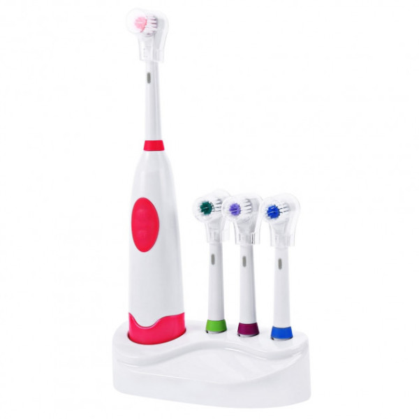 Электрическая зубная щетка с насадками Electric ToothBrush на батарейках