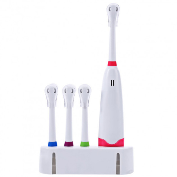 Электрическая зубная щетка с насадками Electric ToothBrush на батарейках