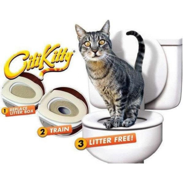 Набор для приучения кошек к унитазу CitiKitty Cat Toilet Training Kit, туалет для кошек, лоток