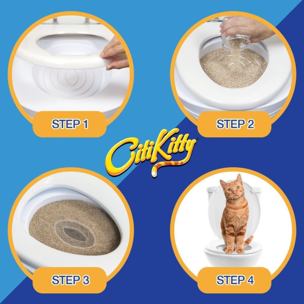 Набор для приучения кошек к унитазу CitiKitty Cat Toilet Training Kit, туалет для кошек, лоток