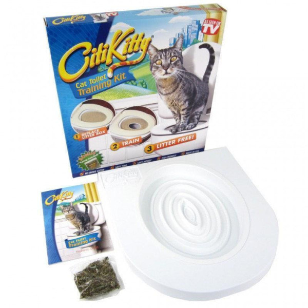 Набор для приучения кошек к унитазу CitiKitty Cat Toilet Training Kit, туалет для кошек, лоток
