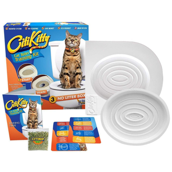 Набор для приучения кошек к унитазу CitiKitty Cat Toilet Training Kit, туалет для кошек, лоток