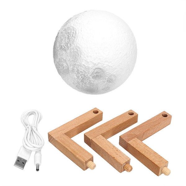 Настольный 3D светильник – ночник Луна ∙ Magic 3D Moon Lamp