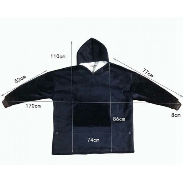 Плед с капюшоном и рукавами HUGGLE HOODIE