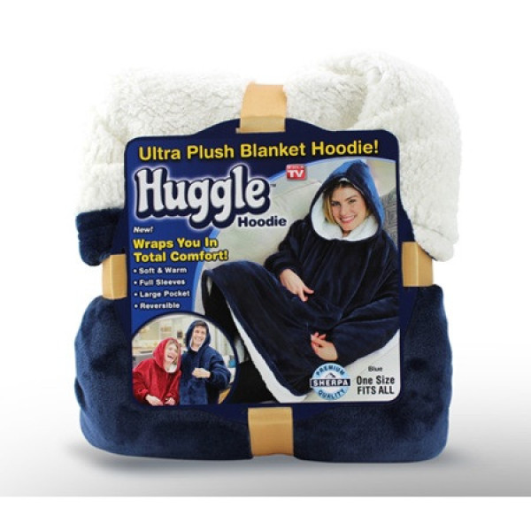 Плед с капюшоном и рукавами HUGGLE HOODIE