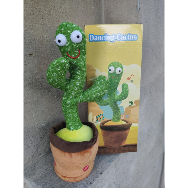 Музична іграшка Танцюючий Певучий Кактус Dancing Cactus TikTok