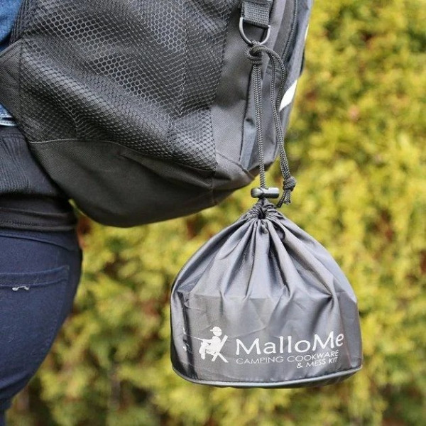 Набір посуду MalloMe Camping Cookware Mess Kit Gear для кемпінгу
