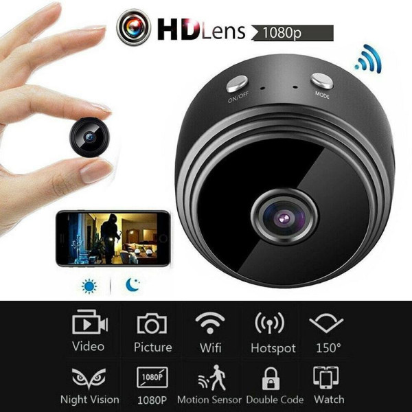 Беспроводная IР камера A9 с Wifi и датчиком движения FullHd ночное видение, аккумуляторная USB камера A-9