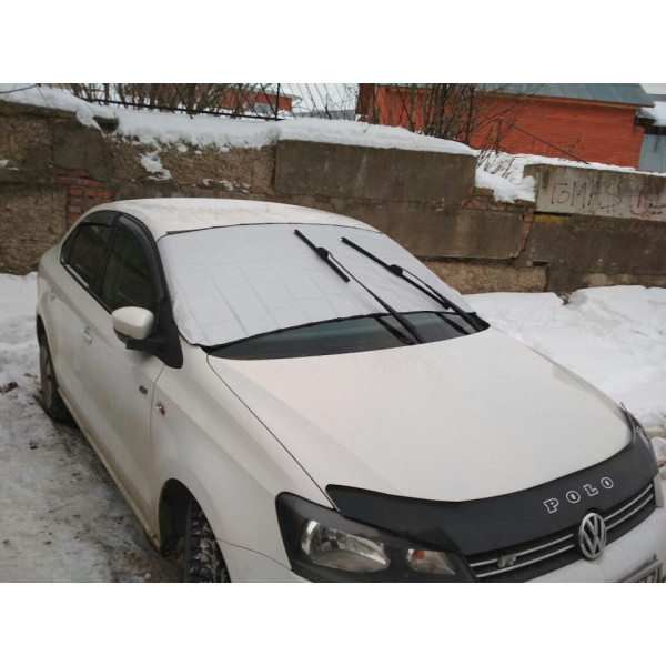 Захисна накидка - чохол на лобове скло автомобіля від сонця, снігу, льоду