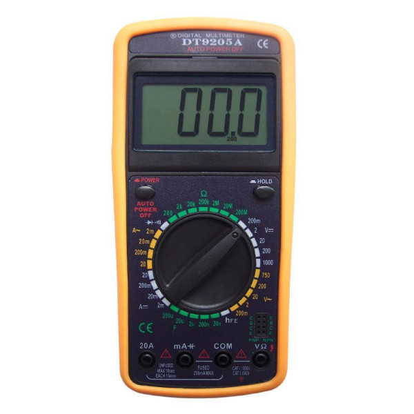 Мультиметр тестер вольтметр амперметр DT 9205A