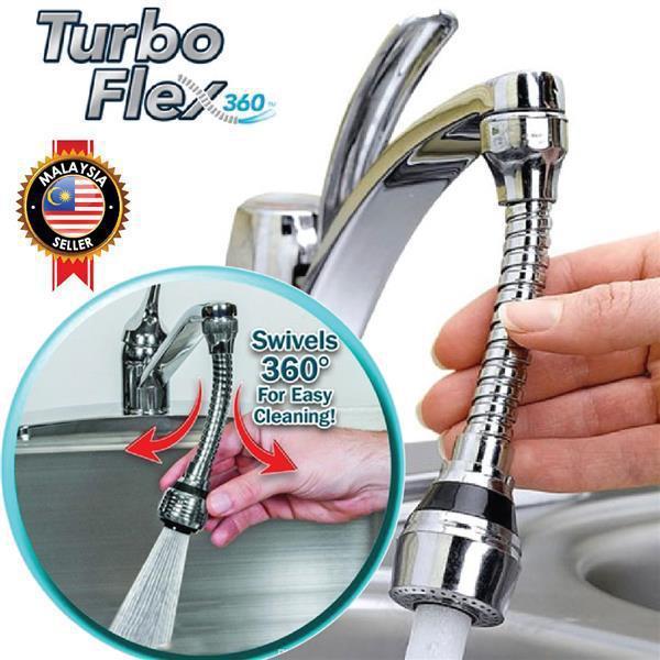 Гибкая насадка для крана Turbo Flex 360 - аэратор для экономии воды