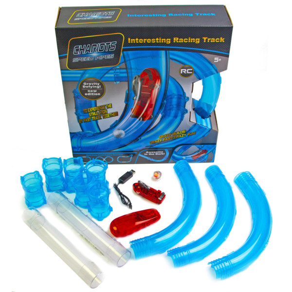 Гонки в трубе Трубопроводные гонки. Трек в трубе Chariots Speed Pipes 27 деталей