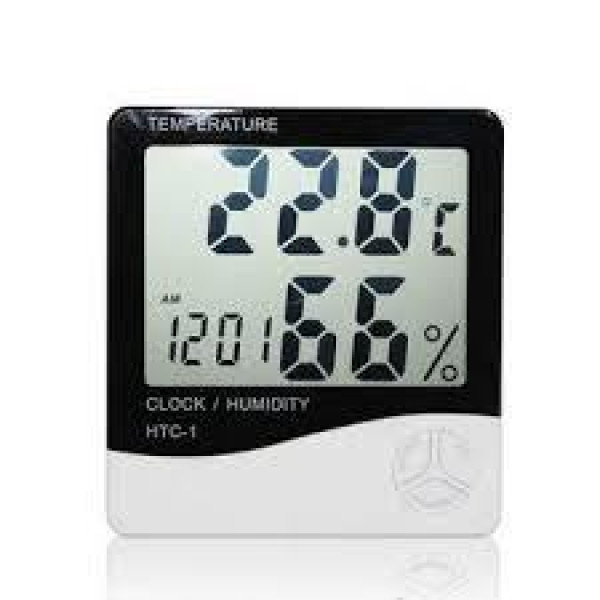 Термометр годинник гигрометр LCD 3 в 1 HTC-1