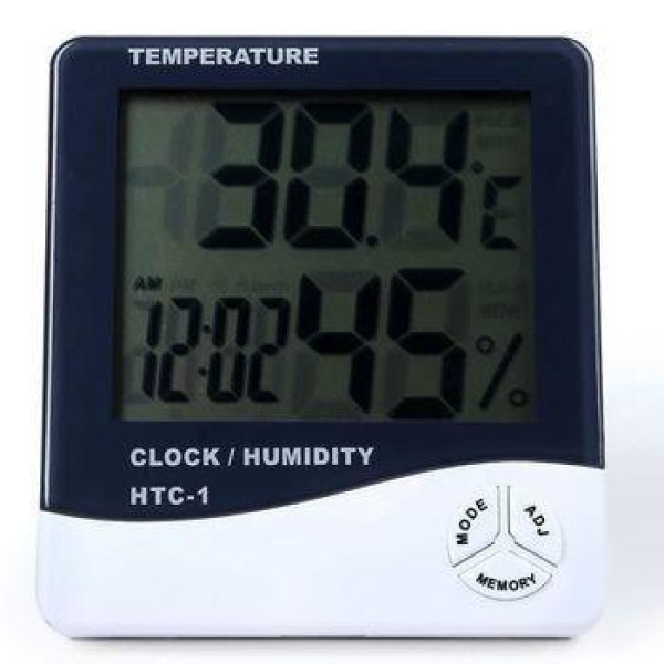 Термометр годинник гигрометр LCD 3 в 1 HTC-1