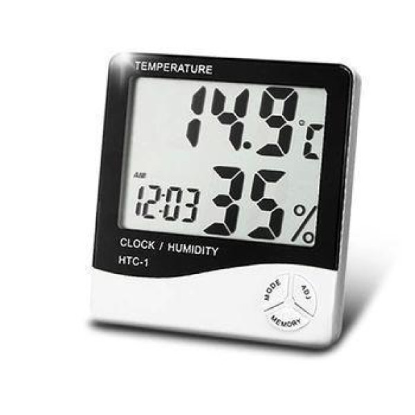 Термометр годинник гигрометр LCD 3 в 1 HTC-1