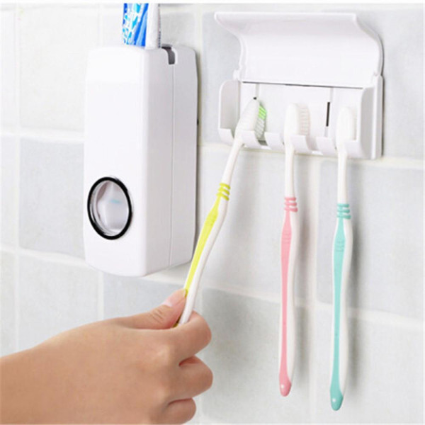 Дозатор зубной пасты и держатель щеток Toothpaste Dispenser