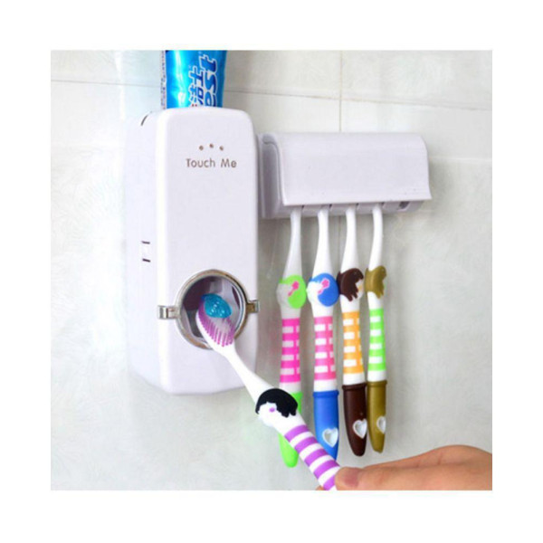 Дозатор зубной пасты и держатель щеток Toothpaste Dispenser