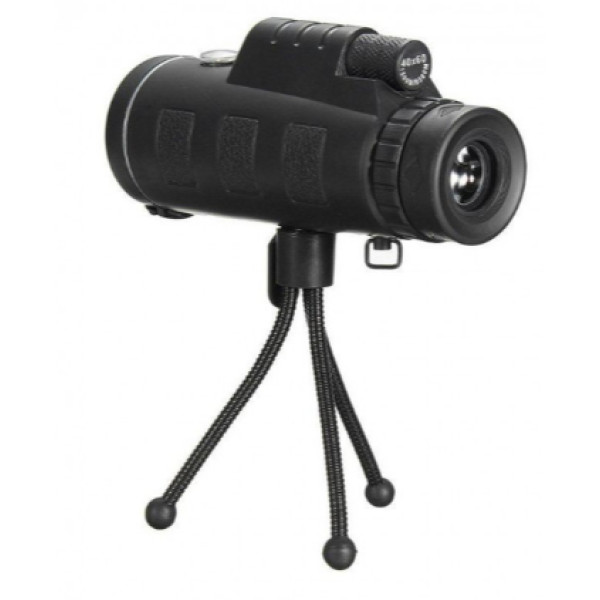 Удароміцний компактний монокуляр з триногою і кліпсою для смартфону Panda Vision PRO 40x60 Монокуляр