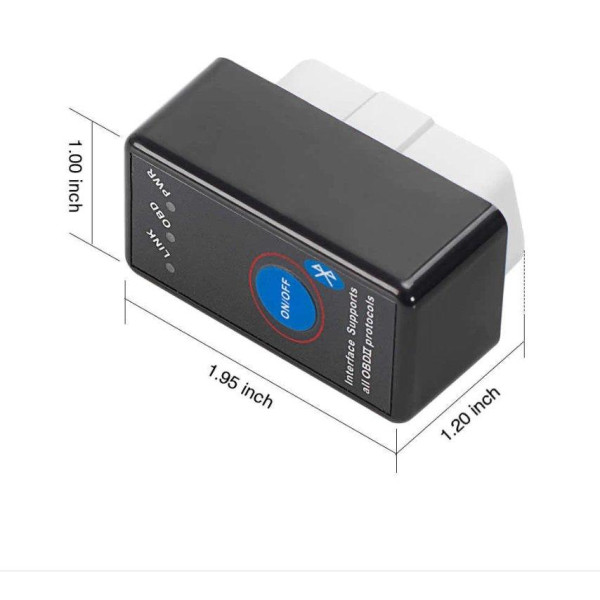 Універсальний сканер адаптер для діагностики авто mini Bluetooth OBD2 ELM327 V1.5/2.1! Best