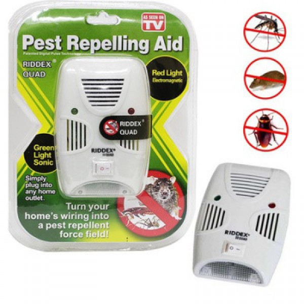 Электромагнитный отпугиватель тараканов, мышей, мух Riddex Quad Pest Repelling Aid