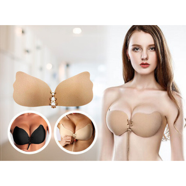 Бюстгальтер-невидимка Fly Bra з ефектом Push Up Чорний