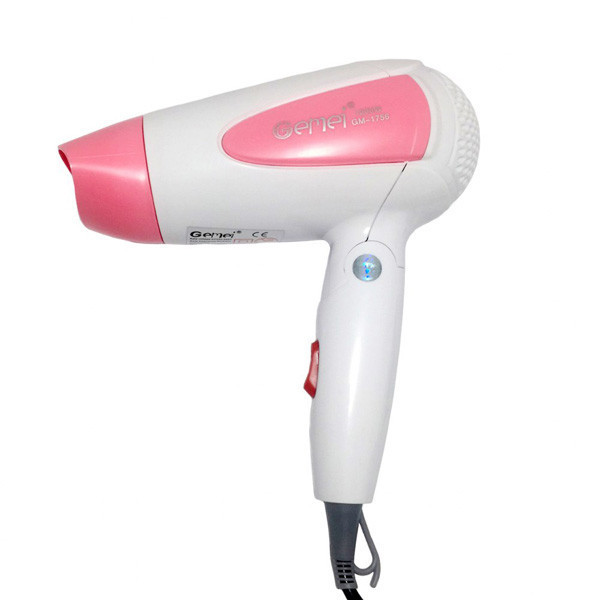 Фен дорожный Gemei GM-1756 Pink