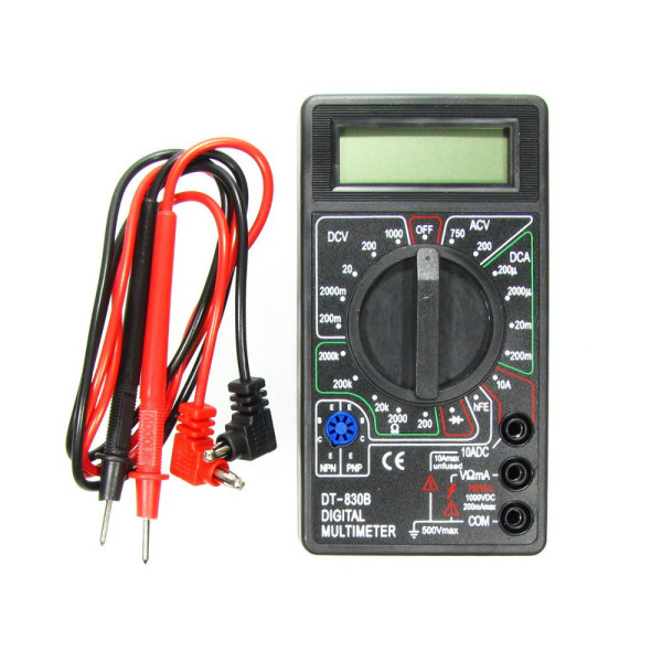 Мультиметр тестер с защитой от перегрузок DT 830B