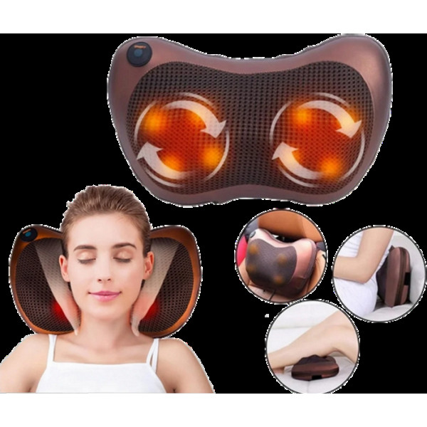 Массажная подушка для спины и шеи Massage Pillow GHM 8028