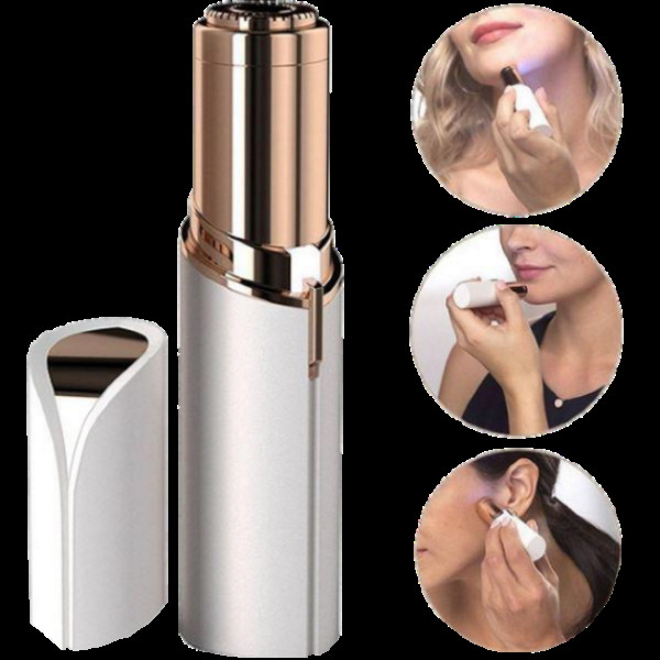 Эпилятор для удаления волос на лице Flawless Facial Hair Remover - женский триммер депилятор в форме помады