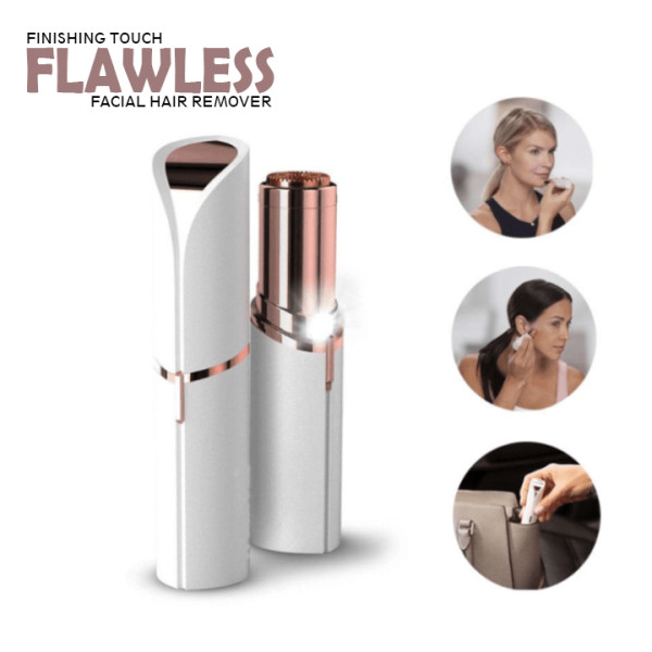 Эпилятор для удаления волос на лице Flawless Facial Hair Remover - женский триммер депилятор в форме помады