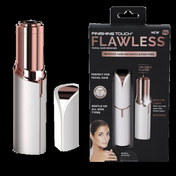 Эпилятор для удаления волос на лице Flawless Facial Hair Remover - женский триммер депилятор в форме помады