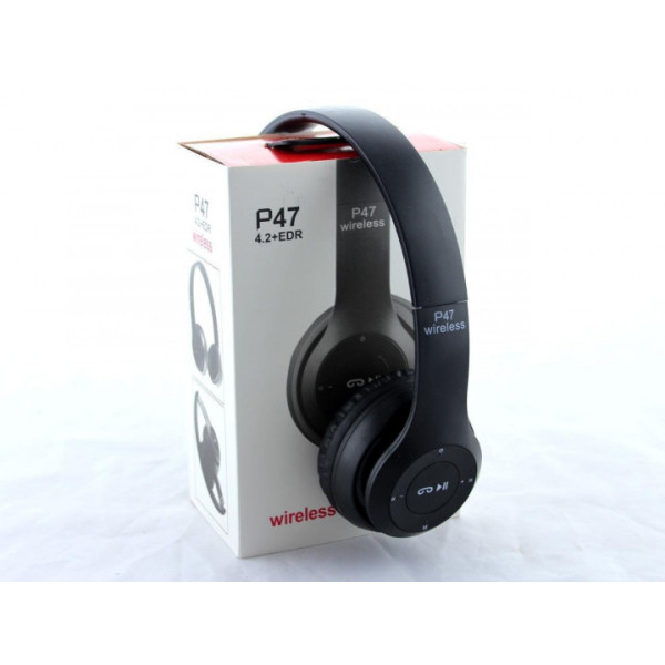 Наушники MDR P47+BT / Наушники беспроводные bluetooth microSD Mp3 с плеером