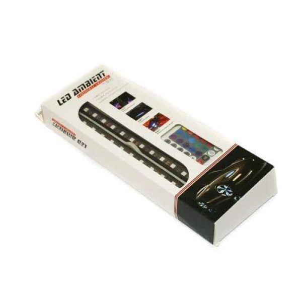 Універсальне автомобільне RGB led підсвічування LED AMBIENT HR-01678 з мікрофоном