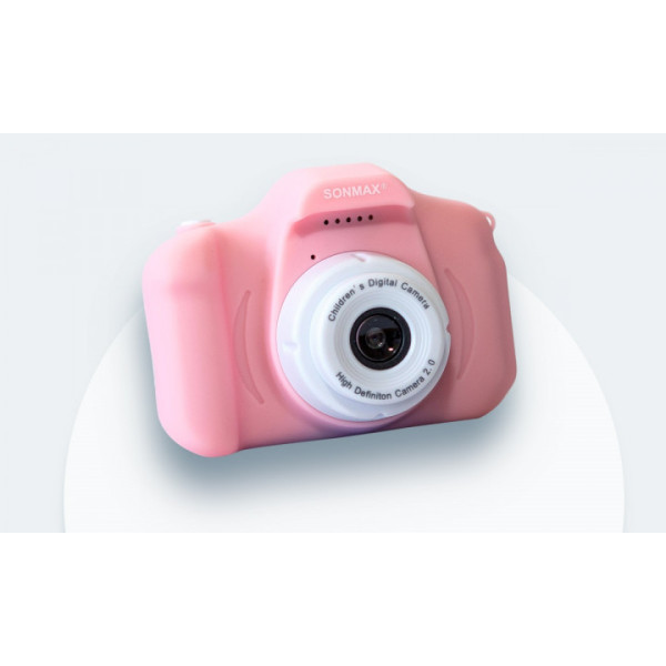 Дитяча Фотокамера Sonmax c 2.0 дисплеєм та з функцією відео Рожева