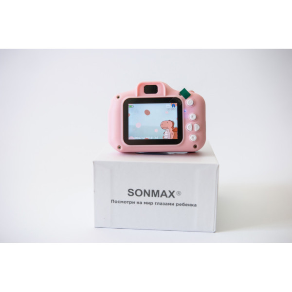 Дитяча Фотокамера Sonmax c 2.0 дисплеєм та з функцією відео Рожева