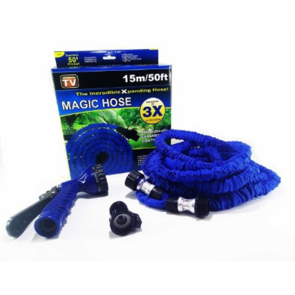 Поливной шланг Magic Hose 15 метров с распылителем