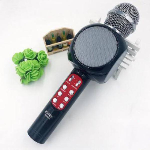 Бездротовий Bluetooth-мікрофон караоке WSTER WS-1816 Чорний