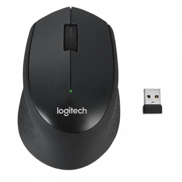 Беспроводная игровая мышь M330 Silent с тихими кликами 1000 DPI USB черная