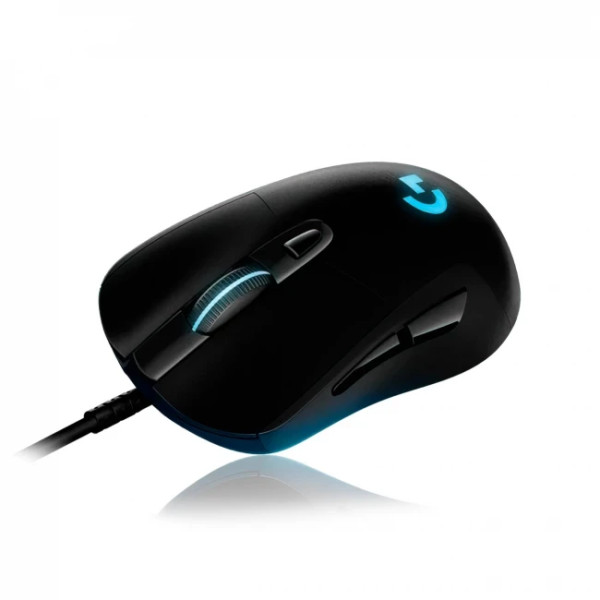 Проводная игровая мышь G407 Silent Plus с LED-подсветкой и DPI до 12000 черная