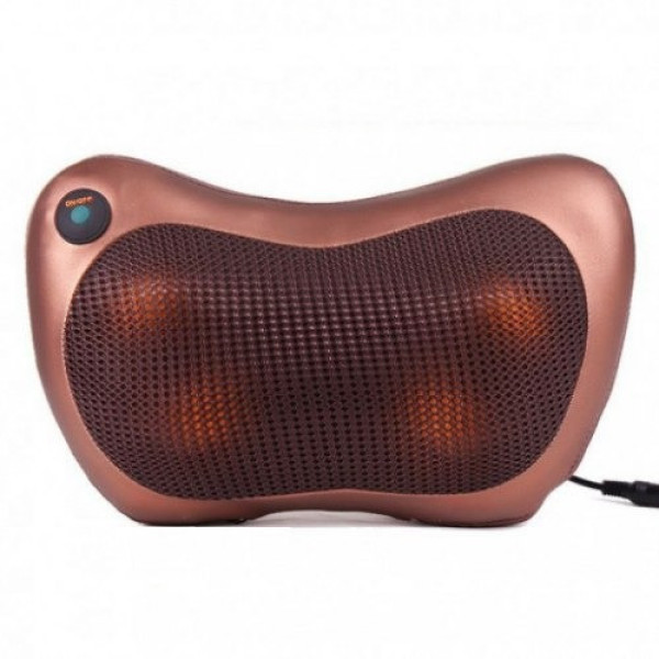 Роликовый массажер с подогревом для спины и шеи Massage pillow