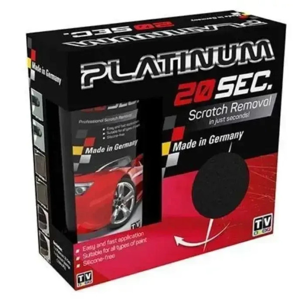 Паста для видалення подряпин автомобіля Platinum 20 sec