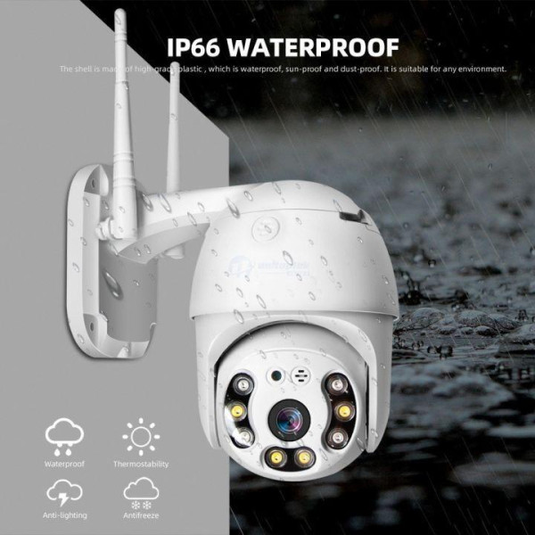 Камера видеонаблюдения уличная PTZ WiFi Outdoor Camera ICSEE 5MP Белый