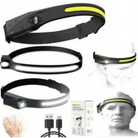Налобный фонарь BL G28 XPE+COB с сенсором