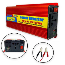 Автоинвертор переобразователь напряжения Power Inverter 1500 Вт 12V-220V AC/DC