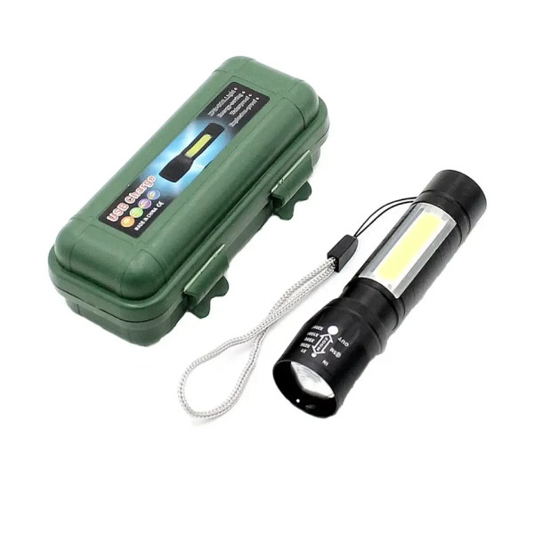 Ручной карманный фонарик BL-911 с USB-зарядкой