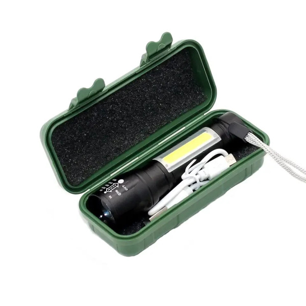 Ручной карманный фонарик BL-911 с USB-зарядкой
